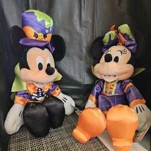 Halloween Mickey & Minnie Plush Doll